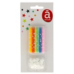 Bougies d'Anniversaire avec Etoiles x12