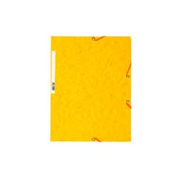 Chemise à élastiques 3 rabats 24x32cm jaune