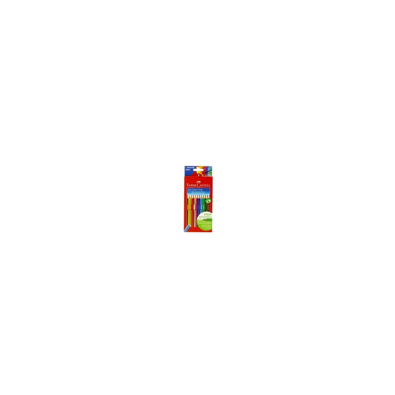 Crayons de Couleurs Colour Grip Brillants x12