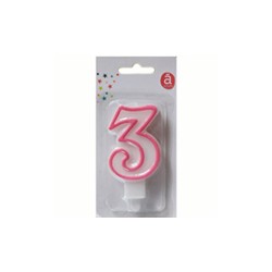 Bougie d'Anniversaire Numéro 3
