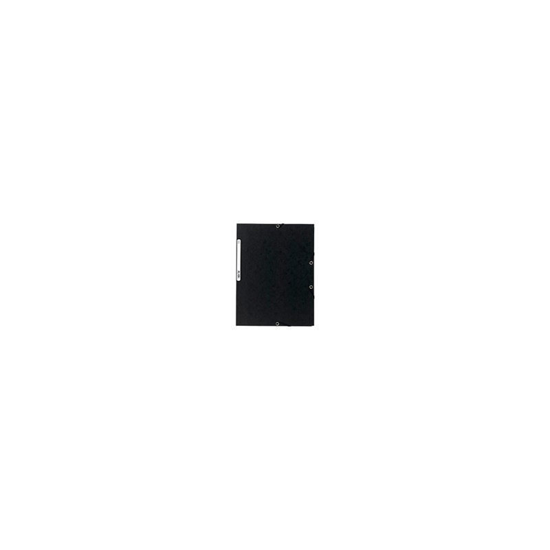Chemise Cartonnée à Elastiques 24x32cm Noir