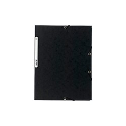 Chemise Cartonnée à Elastiques 24x32cm Noir