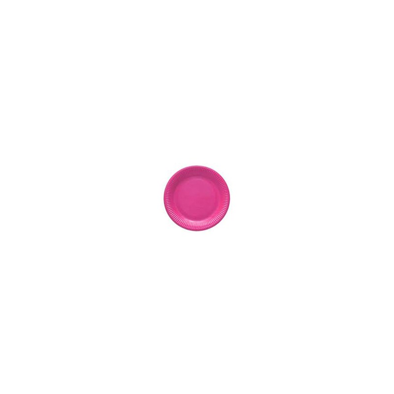 Assiettes Rose Fuchsia en Carton 23cm x50