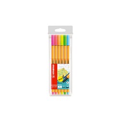Stylo-Feutre Point 88 Fine Neon x6