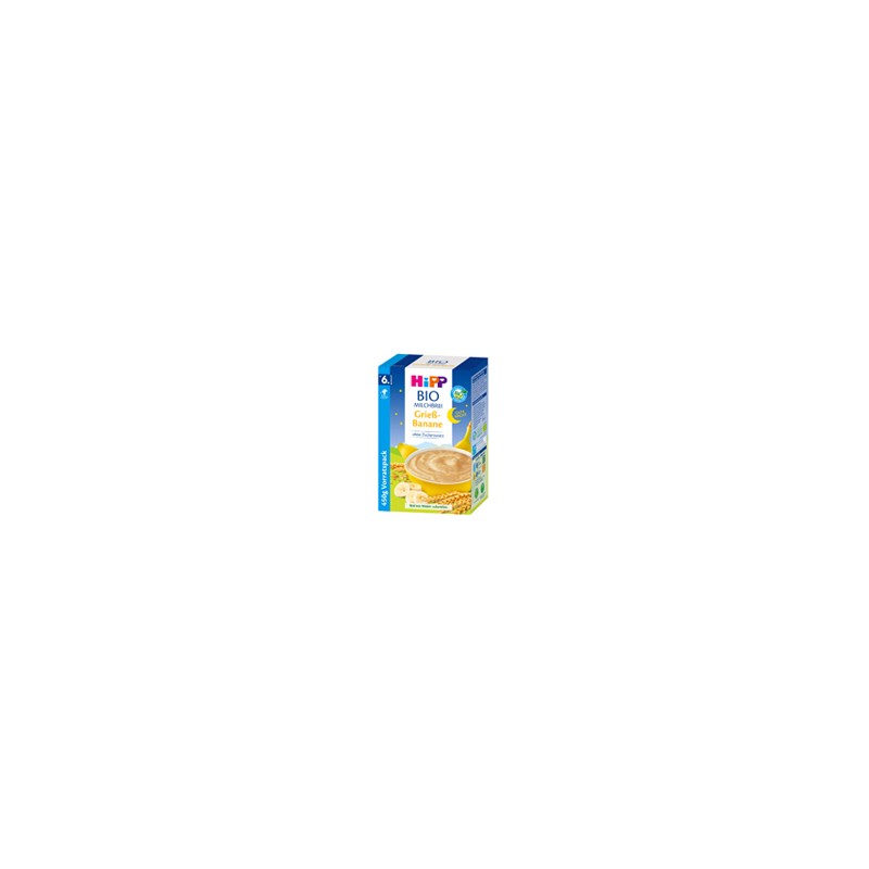 Bio Semoule au Lait Banane dès 6 mois 2x225g