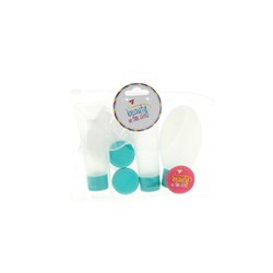 Trousse de Toilette Transparente pour l'avion 7 pièces