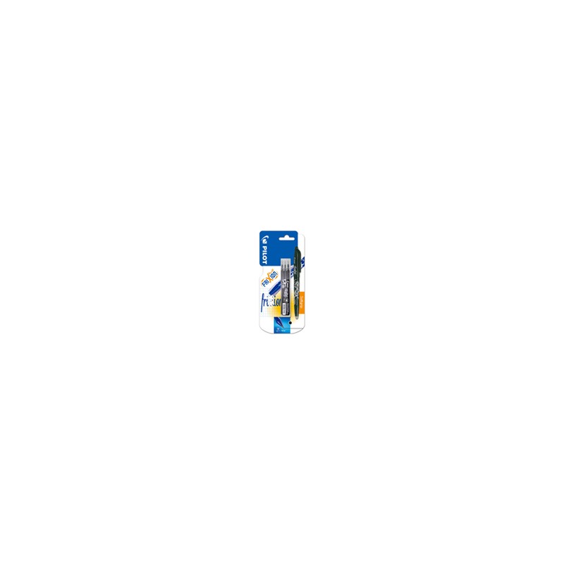 Stylo Rollerball Noir Effaçable Point Frixion+Recharge