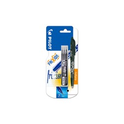 Stylo Rollerball Noir Effaçable Point Frixion+Recharge