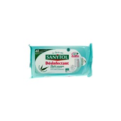 Lingettes Désinfectantes Multi-Usages x48