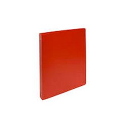Classeur A4 Opaque 2 Anneaux Dos 25mm Rouge