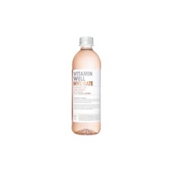 Eau vitaminée hydrate rhubarbe et fraise 500ml