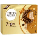 Bâtonnets glacés triple caramel et chocolat au lait x3 138g