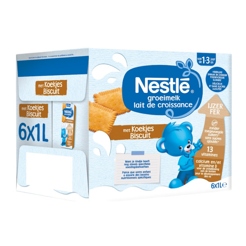 Lait de Croissance au Biscuit dès 1 an 6x1l