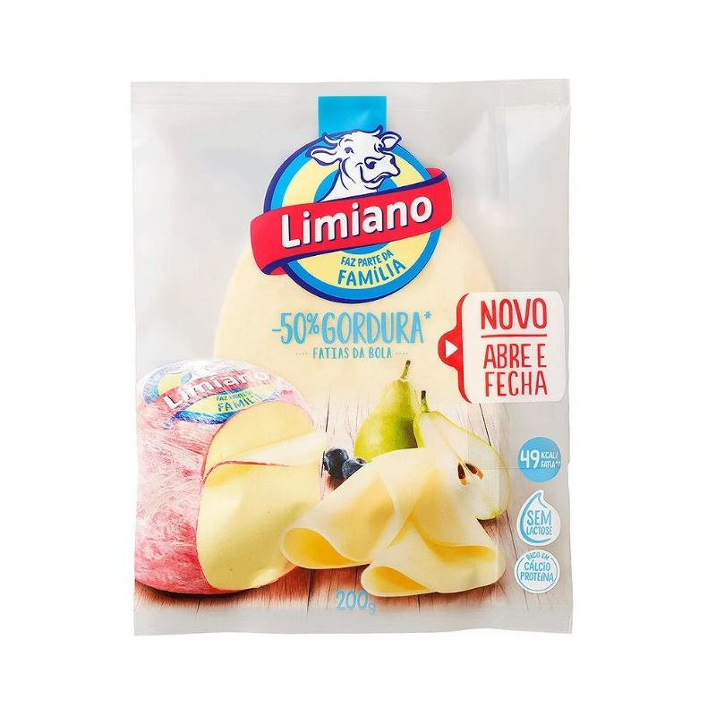 Queijo fatias da bola light tranches 200g