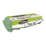 Oeufs frais de poules plein air bleu blanc coeur x12