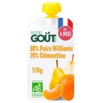 Bio Gourde Poire Williams Clémentine dès 4 mois 120g