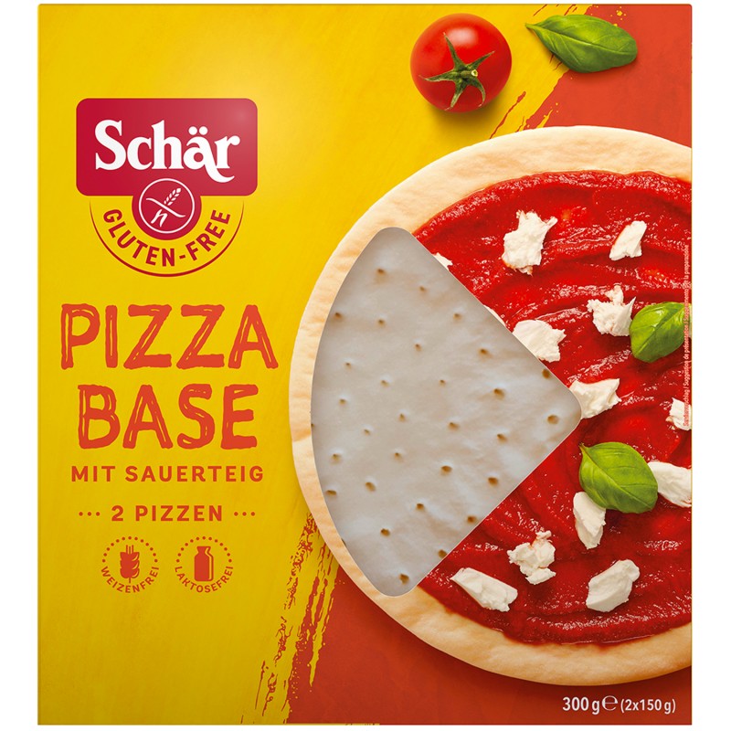 Base pour pizza avec du levain sans gluten x2 300g
