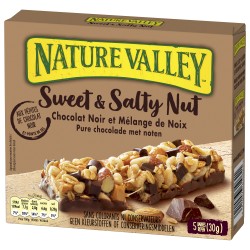 Barres Chocolat Noir Cacahuètes Amande x5 150g