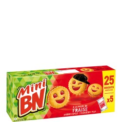 Mini fourré Fraise x5 175g