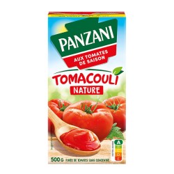 Tomacouli Purée de Tomates Fraîches sans Conservateur en Brique 500g