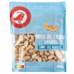 Noix de cajou grillées sans sel ajouté 150g