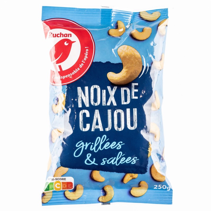 Noix de cajou grillées et salées 250g