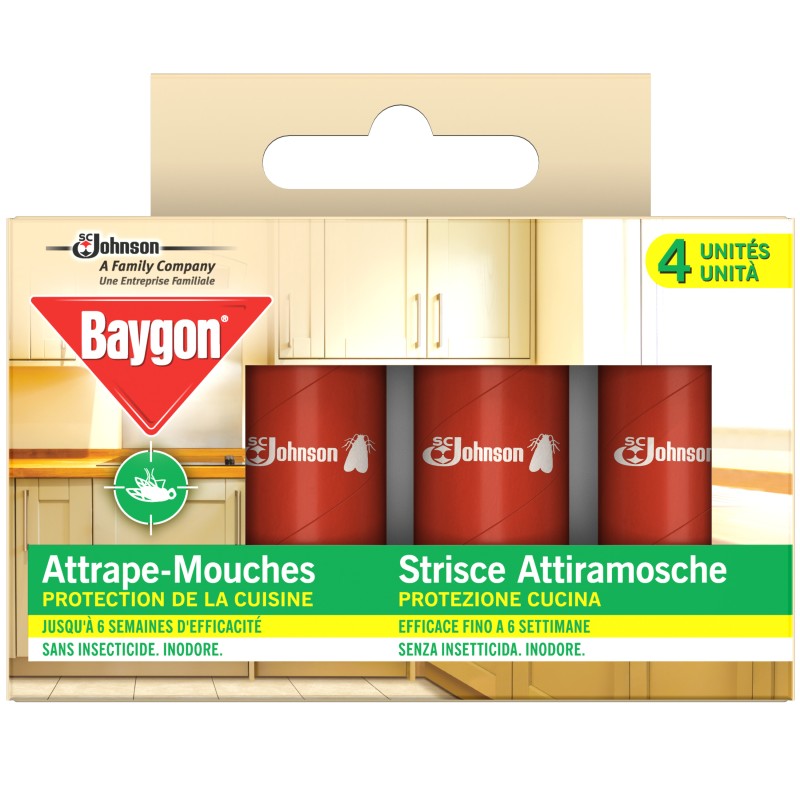 Baygon Ruban Attrape-Mouches x4