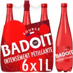 Rouge Eau minérale naturelle gazeuse intensément pétillante 6x1l