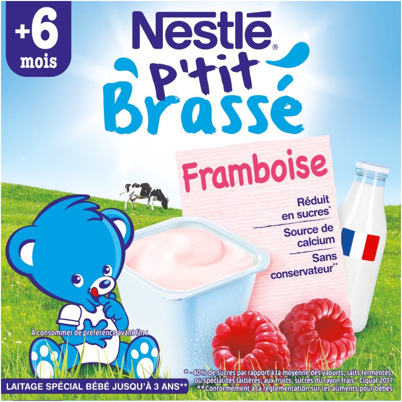 P'tit Brassé Framboise dès 6 mois 4x100g