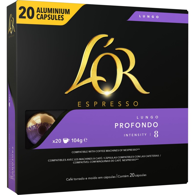 Espresso café lungo profondo intensité 8 capsule x20
