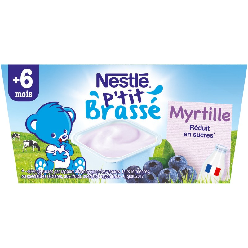 P'tit Brassé Myrtille dès 6 mois 4x100g