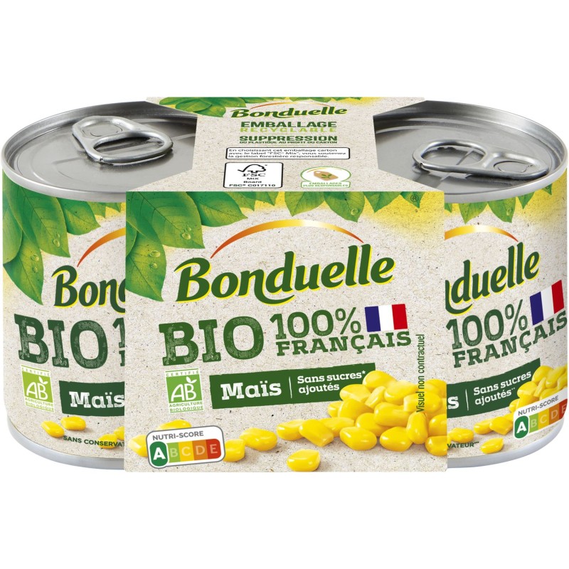 Bio Maïs sans Sucres Ajoutés 2x140g