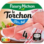 Le Torchon Tranches Fines sans Couenne x4 120g