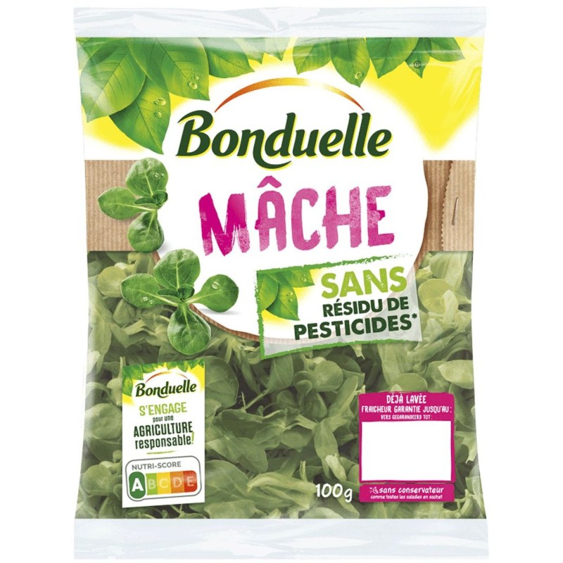 Mâche sans résidu de pesticides 100g