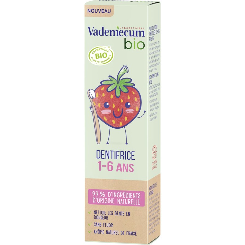Bio Dentifrice enfant 1-6ans fraise 50ml