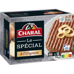 Steak Haché à l'Oignon 15%MG x10 1kg