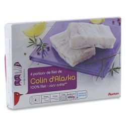 Filet de Colin sans arêtes x4 400g