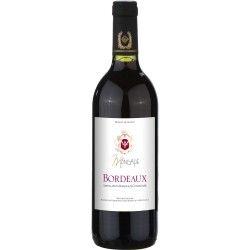 Vin rouge Bordeaux moncadé AOP 12.5% 75cl