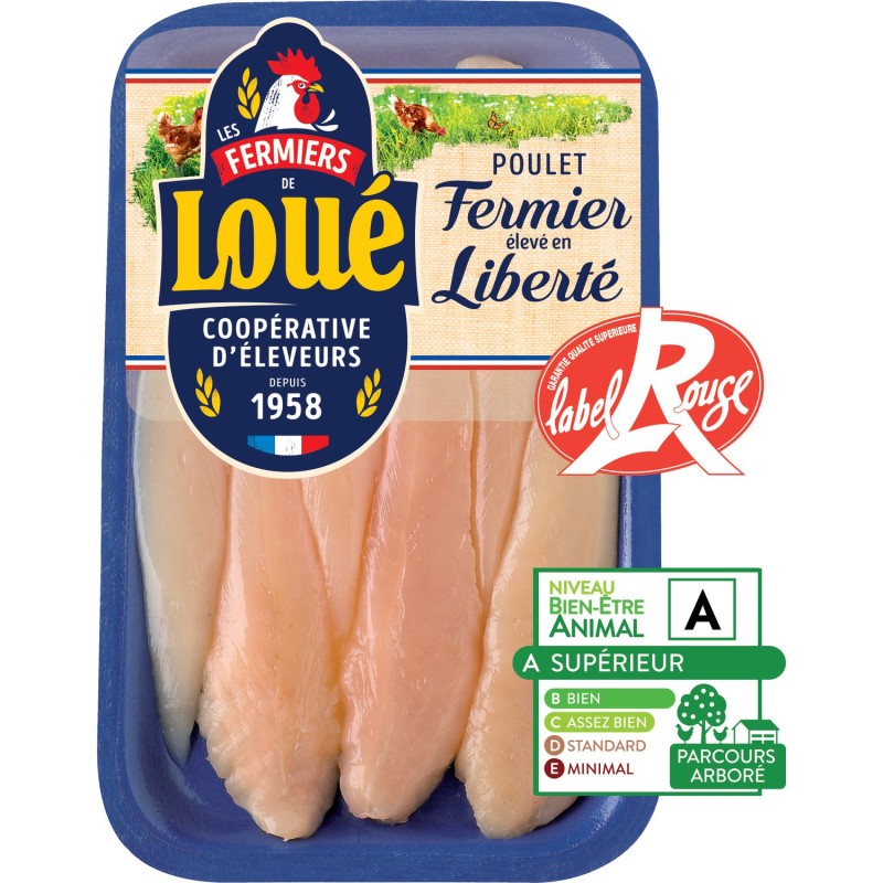 Aiguillette de poulet blanc fermier label rouge 180g