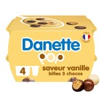 Pop Crème dessert vanille et billes 3 chocos 4x117g