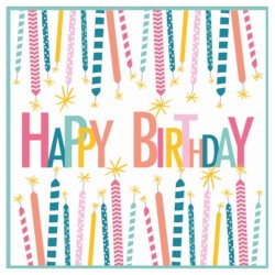 Serviette en Papier Happy Birthday x20