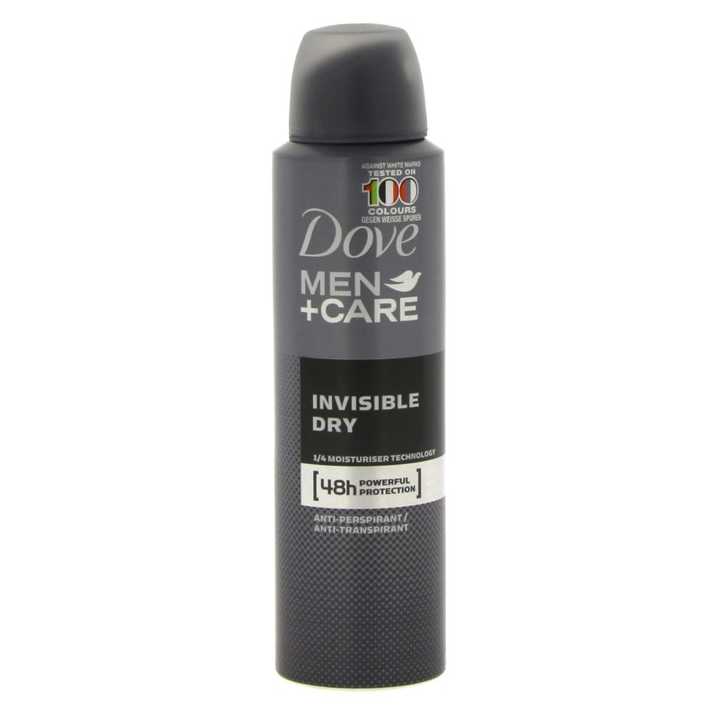 Men +Care Déodorant Spray Homme Invisible Dry Anti-Transpirant 150ml