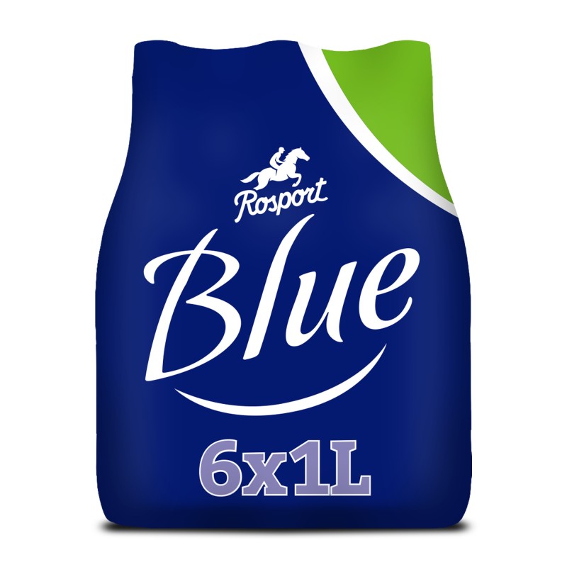 Eau pétillante bleu 6x1l