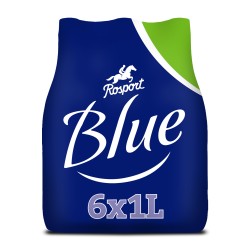 Eau pétillante bleu 6x1l