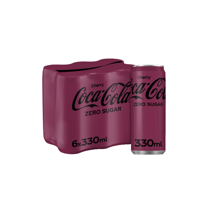 Boisson gazeuse aux extraits végétaux sans sucre arôme cerise 6x33cl