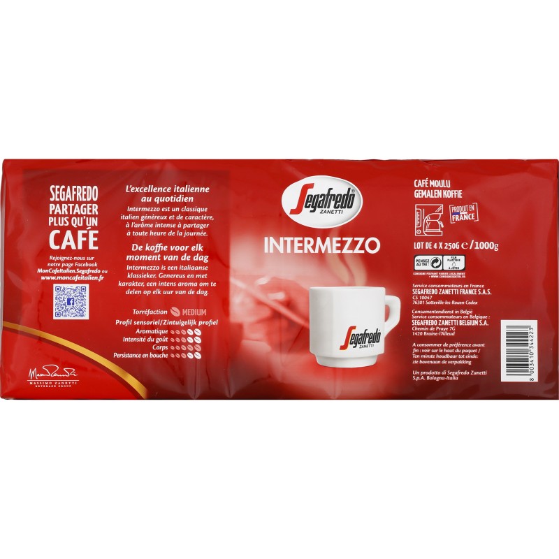 Café moulu intermezzo 4x250g