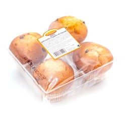 Muffin Goût Vanille et Pépites de Chocolat x4 300g