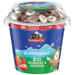 Bio Yaourt Fraises et Anneaux de Chocolat 137g