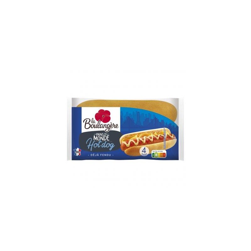Pains du Monde Hot Dog x4 250g