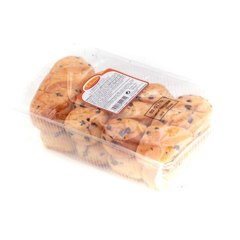 Briochettes Moelleuses au Pépites de Chocolat x8 280g